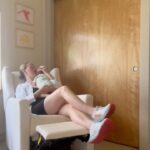 Liz Trinnear Instagram - One of my favorite spots in our house is this corner. This chair is where we feed, pump, read stories, cuddle and rock with Nico. We are building core memories here in her nursery and looking forward to many more ✨ . This @babyletto glider is not only comfortable and aesthetically 👌🏻👌🏻👌🏻, it’s equipped with a convenient charging port, smooth electronic control buttons to recline at your desired level and has eco-performance fabric (stain resistant & water repellent) and made with more than 30% recycled yarn. 🌎 #babylettokiwi #babyletto @west_coast_kids #gifted