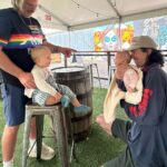 Liz Trinnear Instagram - When Nico met Auggie. 3OH!3 …the next generation 🫶🏻 Boulder, Colorado