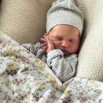 Liz Trinnear Instagram - Nico Iris Motte 🌸💕 . Born May 9th 2023 ✨ . We’ve been soaking up every moment since her arrival, absorbing the most profound love our hearts could ever imagine! She is the greatest gift we could ever ask for. Re-falling in love with @nathanielmotte all over again as he cares for his two gals and effortlessly steps into the role as best daddy ever. . Our little 🌈