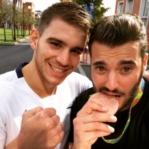 Loïc Fiorelli Instagram - Nouvelle vidéo à venir avec Mathieu Bauderlique équipe de france de boxe, médaillé de bronze aux JO de Rio! 😁#LOY www.youtube.com/LOYOfficiel #Boxe #Sport #insep #Paris #Envy
