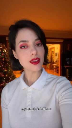 Lola Blanc Instagram - It’s my birthday so you have to watch, those are the rules, don’t ask me I didn’t make them (also my hair was fine but it wasn’t my favorite hair day ok)