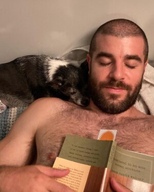 Lola Blanc Instagram - Two years ago today, @jack_bedrosian and I went on our first date. He immediately struck me as kind, and funny, and well-read for a guy who looked like he was in the military. I thought he might be a keeper, even if he talked a bit slowly for my taste. Guess I was right because a year and change later, he moved in. And let’s be real: the first couple of months sucked. But we worked out (most of) the kinks, and now living with Jack is like getting to go on a tiny vacation with my best friend every night. There’s no one I’d rather let steal all my dude friends, and watch highbrow cinema/lowbrow entertainment with in bed, and explore all the food/art/creative/travel/social/[redacted] possibilities this world has to offer. Love you @jack_bedrosian, and happy early birthday. Here are some of my favorite photos of you from the past year, including many with small cute things. #godbod