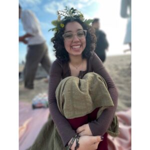 Lori Mae Hernandez Instagram - Happy Birthday to the lovely @iamlilimar and @galilealasalvia !!!!! What a wonderfully whimsical day! ✨🧚‍♀️🦄 #fairycore #beachday #curlyhair