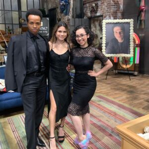 Lori Mae Hernandez Instagram - Part 2 of icarly posts!!!! These people are hilarious!!!! And have really made an awesome set to be on!! 
1.) Jerry Trainer is hilarious and no one is better fit to play spencer
2.) Phil Lewis is one of my favorite directors I’ve ever worked with and one of my favorite actors I’ve seen!!!!
3.) it’s the robot!!!!!!!!
4.) love these people and let’s just take a moment to appreciate the shoes 
5.) that is the cutest most professional little pup I’ve ever seen!! 
.
#icarly #icarlyreboot #obsessed #paramountplus #onset