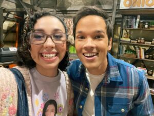Lori Mae Hernandez Instagram - I can not stress to you enough how fun this was to film!!!! I am OBSESSED with these people!! And I mean come on! That apartment is totally iconic!!!! If you haven’t seen it yet, I’m in the first episode of season 2! 🤩#livingthedream #icarly #paramountplus #obsessed #onset