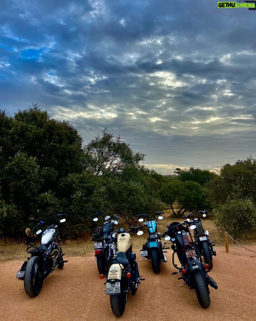 Luís Simões Instagram - "Um dia seremos altos e bonitos, para já somos felizes." P.A. @pedroalves.official ✨🙏🙌🤘😜 @3_ferros #roadtrip #3ferros #motorcycle #motorcycleboy #harleydavidson #hdsportster #sporster883 #goodvibes #portugal