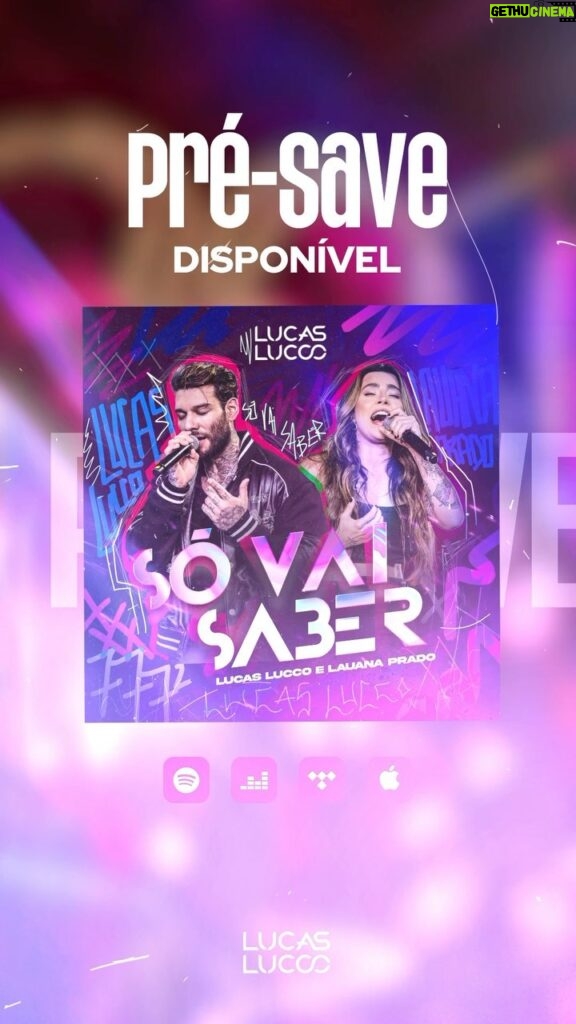 Lucas Lucco Instagram - Pré-save disponível pra você ouvir em primeira mão 🔥 Música incrível que tive a honra de gravar com a @lauanaprado ! Link na bio! Brazil