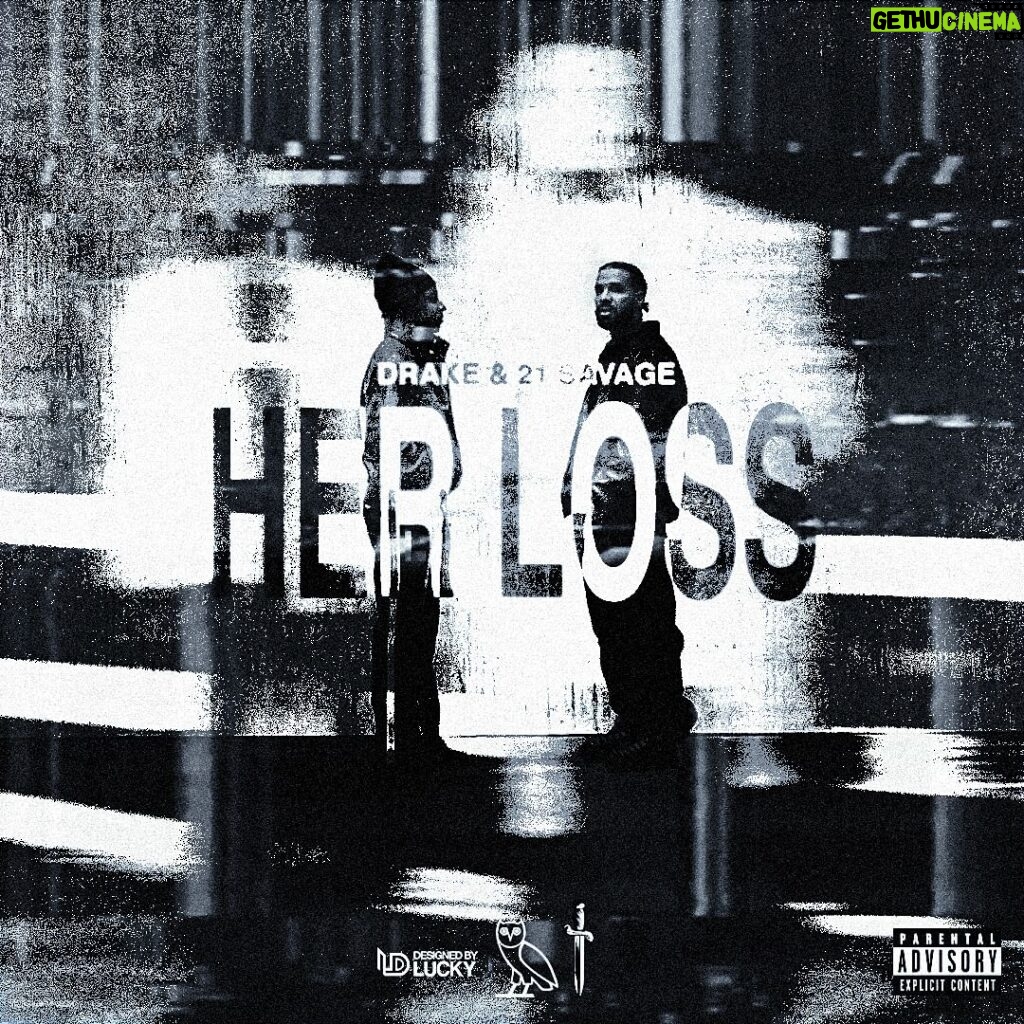 LuckyDesigns Instagram - @champagnepapi x @21savage - Her Loss - Alternate Cover Art - Designed by Me! - 2022 archive