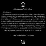 LuckyDesigns Instagram - International2022 Letter to you all 🛩🌎🌍🌏
