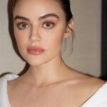 Lucy Hale Instagram - Do you think I spilled anything on this suit…yes or yes? The other day in Milan for the @maxmara show 🤍 @mollyddickson @valeriaferreiramakeup @patrickwilson