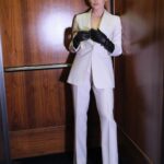 Lucy Hale Instagram - Do you think I spilled anything on this suit…yes or yes? The other day in Milan for the @maxmara show 🤍 @mollyddickson @valeriaferreiramakeup @patrickwilson