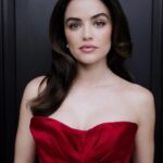 Lucy Hale Instagram - Vintage Dior last night for @peopleschoice ♥️🥀 📸: @yotamshwartz @mollyddickson @kdeenihan @bridgetbragerhair @colorbymattrez @jenna_filingeri & @clarke_johnson @sora.skin.studio @theledecompany