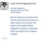 Luke Arnold Instagram – See you soon, London!
Very excited to finally get back to the UK to meet fans and sign some books. 
Aaaaaaand I may not be the only pirate in attendance 🤫