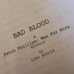 Luke Arnold Instagram - Tidying up the shed and found an early draft of the Fetch Phillips short story that eventually became The Last Smile in Sunder City 🥃