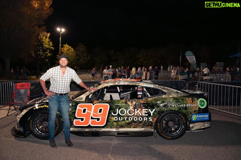 Luke Bryan Instagram - Check out this new NASCAR design, featuring Jockey Outdoors™ by Luke Bryan, as it hits the track this weekend at Martinsville! Tune in on Sunday to see this machine run circles around the competition. #JockeyOutdoors #LukeBryan #CountryOn #NASCAR #Trackhouse #Martinsville