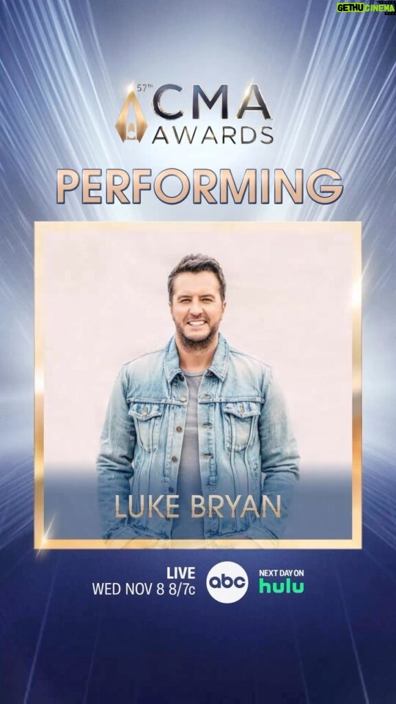 Luke Bryan Instagram - Y’all ready? I’m excited to be back hosting and performing at the #CMAawards this year. Catch me on Country Music’s Biggest Night Wed, Nov. 8 on ABC. Bridgestone Arena