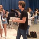 Luke Mullen Instagram - This is what democracy looks like baby!!! Out here at the UCLA voting center passing around water and making sure ppl stay in the long ass lines to cast their vote! Hope everyone had a great #supertuesday