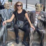 Mónica Gonzaga Instagram - Los extrañaba! Me vacuné con la 5ta vacuna y fui a charlar con Olmedo y Jorge. ❤️