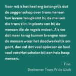 Ma'Ma Queen Instagram - Wie je bent, zeg je zelf! De transwet is van groot belang voor transgender mensen. Maar tot nu toe gaat bijna alle aandacht voor de wet alleen maar over spookbeelden. Daarom willen wij de aandacht terugbrengen naar waar het écht om gaat: veiligheid, vrijheid en steun aan de trans community. De hele maand spreken bekende en onbekende trans mensen over het belang van de wet voor onze gemeenschap. En ook onze bondgenoten spreken zich uit! Samen willen wij laten zien dat deze wet hard nodig is. Vandaag aan het woord: Drag Icon Ma’MaQueen @iammamaqueen strafrechtadvocaat Zahra Boufadiss @advocaatboef en Trans Pride Walk deelnemer Finn. Lees hier wat zij zeggen: “De invoering van de transgenderwet in Nederland is cruciaal voor de erkenning en bescherming van transgender personen. Deze wet erkent ons recht om onze genderidentiteit juridisch te bevestigen, wat zorgt voor een dieper gevoel van zelfacceptatie en inclusie in de maatschappij. Het vereenvoudigd toegang tot medische zorg en maakt het dagelijks leven makkelijker door het verminderen van discriminatie en stigmatisering. Bovendien helpt deze wet om een bredere maatschappelijke acceptatie te bevorderen, waardoor transgender personen zich eindelijk volledig kunnen ontplooien en hun authentieke zelf kunnen zijn.” - Ma’MaQueen, drag artiest “Vroeger konden trans personen de gang van hun leven amper zelf bepalen. Sindsdien is gelukkig vooruitgang geboekt, maar we zijn er nog niet. Wanneer trans personen niet meer van artsen en deskundigenverklaringen afhankelijk zijn, krijgen zij hun autonomie terug. Daarom is deze wet van groot belang voor hun vrijheid en zelfbeschikking. Zij kunnen zelf het beste bepalen wie zij zijn. Net als jij en ik.” - Zahra Boufadiss, strafrechtadvocaat Jebbink Soeteman Advocaten. Foto: David Jelgersma “Voor mij is het belangrijk dat de zeggenschap over trans mensen hun levens terugkomt bij de mensen die trans zijn, in plaats van bij de mensen die de regels maken. Als we dat meer terug kunnen brengen naar de mensen waar het daadwerkelijk om gaat, dan zal dat veel oplossen en heel veel verdriet schelen bij een hele hoop trans mensen." Finn, deelnemer Trans Pride Walk
