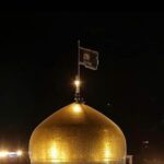 Maajid Nawaz Instagram – A black flag is raised over Imam Reza shrine in Iran for first time.
Symbolism in Islamic historic tradition:
“When the black flags come from Khorasan (Persia/Central Asia) go to them, even if you have to crawl on snow, among them is the Caliph of Allah, the Mahdi”
‏عن عبد الله قال: قال رسول الله صلى الله عليه وسلم: إذا أقبلت الرايات السود من خراسان فائتوها فإن فيها خليفة الله المهدي 
‏Abd Allah b. Mas’ud

The black flag is not usually raised above Imam Reza shrine outside of Muharram in mourning of the Prophet’s grandsons as a sacred ritual 

It was raised – exceptionally – after Soleimani, and now for the first time.