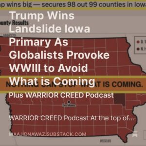 Maajid Nawaz Instagram - NEW: Trump Wins Landslide Iowa Primary As Globalists Provoke WWIII to Avoid What is Coming

Plus WARRIOR CREED Podcast