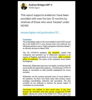 Maajid Nawaz Instagram - DEVELOPING 🥷 
Independent UK MP Andrew Bridgen
Link in my Stories