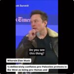 Maajid Nawaz Instagram - Wherein Elon Musk: 1) deliberately conflates pro-Palestine protests in the West as being pro-Hamas and 2) throws in an appeal to release only one side’s hostages, without wondering why Israel too held CHILD CAPTIVES that were exchanged for said hostages (See my Stories for link to Radical Media on background)