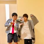 Mackenyu Instagram - 今夜。 ウチのガヤがすみません OVERDRIVEの二人で お邪魔させていただきました お隣、大好きなはぎちゃんです 東出さんとはぎちゃんがいてくれて 楽しい収録でした！ #overdrive #映画overdrive