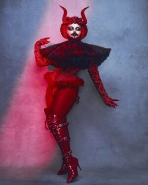Madame Madness Instagram - Will you be my valentine? 👺🌹

Shot by @cyrieljacobs
Lashes by @sistermarypatmccooter
Outfit, gloves and headpiece by me 
.
.
.
.
#drag #valentines #dragqueen #dragrace #RPDR #dragraceholland
#transformationtuesday #cute #dragmakeup #mua #makeup #love #instagood #instamood #instadrag #photooftheday #tbt #beautiful #happy #fashion #ootd #fun #igers #amazing #beauty #gay #gayguy