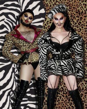 Madame Madness Instagram - My choice for the family resemblance would have been the beautiful @the_loenatik . 💜

I wanted to bring her to the show to represent trans woman and man on @rupaulsdragrace 

Not only for that reason, but also because she part of my house @maison.madness and I see her as my own family.

I've met Loena several years ago at the biggest drag event of Europe/Amsterdam @superballamsterdam

I saw on her glass heels and just had to tell her they were stunning. The rest is herstory.

We quickly became friends and I've seen Loena grow into the beautiful woman she is today. I've seen her darkest moments during her transition and her happiest moments now.

And she was there for me at my darkest moments too, helping to me get through the pain and see the beauty of life again.

I'm happy I've gotten to know Loena because she truly is such a beautiful person in and out. An inspiration for me and many other LGBTQ+ people.

Also don't we look fucking fierce?

👗 @teun_seuren