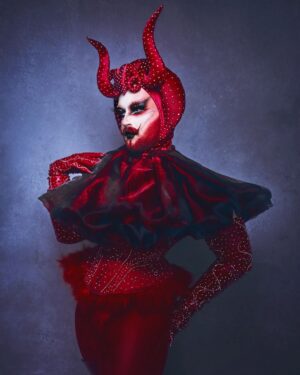 Madame Madness Instagram - Will you be my valentine? 👺🌹

Shot by @cyrieljacobs
Lashes by @sistermarypatmccooter
Outfit, gloves and headpiece by me 
.
.
.
.
#drag #valentines #dragqueen #dragrace #RPDR #dragraceholland
#transformationtuesday #cute #dragmakeup #mua #makeup #love #instagood #instamood #instadrag #photooftheday #tbt #beautiful #happy #fashion #ootd #fun #igers #amazing #beauty #gay #gayguy