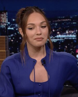 Maddie Ziegler Instagram - @maddieziegler stops by to talk her new @hbomax film #TheFallout & #WestSideStory 💙 #FallonTonight