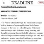 Maddie Ziegler Instagram - the fallout won the grand jury prize for best film at sxsw !!!!!! and @meganparkithere won the brightcove award for director on the rise !!!!! i’m so honored and proud to be apart of this film. 😭❤️thank you so much @sxsw