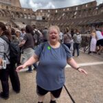 Magda Szubanski Instagram - “Are you not entertained?!” Hamming it up #colosseum #rome #russelcrowe #gladiator #travelgram