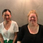 Magda Szubanski Instagram - Striking our traditional pose. God @pohlingyeow you are just NO FUN!! Thank you @natashastottdespoja and Acacia for hosting us #cantkeepastraightface Acacia Henley Beach