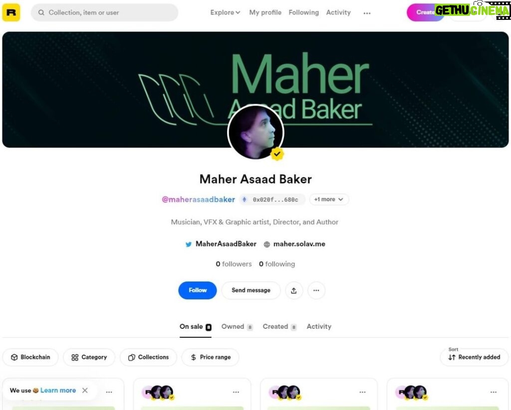 Maher Asaad Baker Instagram - Check out my #NFT on @rarible https://rarible.com/maherasaadbaker @opensea #verified account