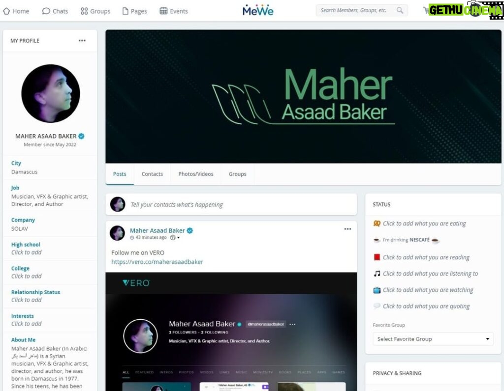 Maher Asaad Baker Instagram - Follow me on MeWe https://mewe.com/i/maherasaadbaker #verified #account