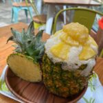 Mai Hakase Instagram - 名護パイナップルパーク🍍 暑さが苦手な息子は、 パイナップル畑をトゥクトゥク🛺に乗って進んだり、植物園をまわるのも暑すぎてずっとぐったりで無表情でした😅涼しいところでパイナップルかき氷食べるのと恐竜エリアだけはテンションが上がってました😂 #名護パイナップルパーク #nagopineapplepark #나고파인애플파크 名護パイナップルワイナリー