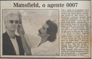 Marcelo Mansfield Instagram - Direto do tunel do tempo: eu “loiro platinado” sendo “arrumado” pelo grande Vava Torres pra gravar Armação Ilimitada” em 1988 !!

#fun #love #amazing #makeupartist