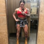 Maria Spiro Instagram - Body built for purpose 💪🏼⛓ #watchroh #maneater #girlswholift #girlswithmuscle #bodybuilding #fitnessmotivation #girlswithtattoos