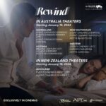 Marian Rivera Instagram – #TheRewindEffect will be felt soon in AUSTRALIA & NEW ZEALAND! 🇦🇺🇳🇿

#RewindMMFF will be showing exclusively in selected cinemas in Australia & New Zealand starting this January 18, 2024!

Be sure to invite your greatest love to the theaters for the #RewindExperience that you don’t want to miss! 💚⌛️