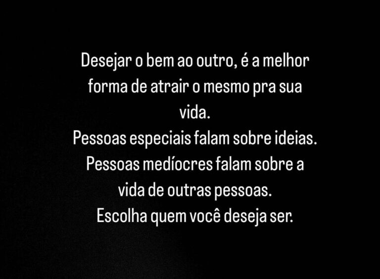 Mariana Rios Instagram - Todos nós temos opções na vida de: Enaltecer ou diminuir. Manifestar amor ou o ódio. Admirar ou invejar. Esclarecer ou confundir. Ser verdadeiro ou falso. Criar uma mentira e propaga-la para que seja transformada em verdade pode prejudicar a vida de várias pessoas e levar milhares de outras a terem um pensamento ilusório. Continuo no meu propósito de tentar ao máximo espalhar gotas de amor por aí. E que bom sentir que sempre sou respingada por elas. Mariana Rios