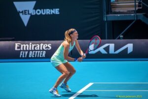 Marie Bouzková Instagram - No matter what it’s always the happy slam😊🫶🏼🐬 @australianopen See you soon!☀️❄️🔥☔️ Gracias por jugar señorita Camila🙏🏼 @_camilaosorio_ Photo credits: Kevin Peterson