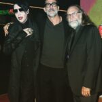 Marilyn Manson Instagram - Finally, I got to meet Negan! (JDM). With the master of the macabre, my friend Greg Nicotero. #gnicotero #jeffreydeanmorgan #bigbaldhead #amcthewalkingdead