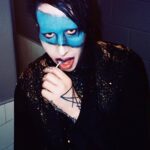 Marilyn Manson Instagram - Don’t be a sucker. 📷by #lindsayusich #dumdums #blue #glitterbox #americangods #idontgiveafuckaboutpoundsigns #shooterjenningsisthebest#say10
