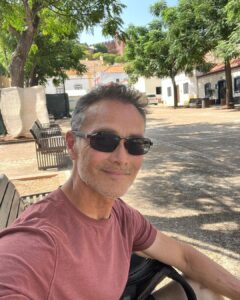 Mark Dacascos Instagram - Aloha from Portugal 🇵🇹! “What is this life if full of care, We have no time to stand (sit😎) and stare?” W. H. Davies 🙏🏽❤️🤙🏽 #breathe #gratitude #presence
