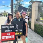 Mark Dacascos Instagram - Aloha! So happy to see @danielledipaolo @dianneldoan #sagaftrastrike #sagaftrastrong @sagaftra @wgawest @wgaeast #wgastrike #wgastrong