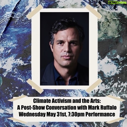 Mark Ruffalo Instagram - Excited to attend “Is My Microphone On?” tonight and participate in the post-show discussion around the global climate emergency from the perspective of teens. Going to be talking about the emergency that the world faces, my work as an activist with children of my own to leave the future to, and ways that all Americans can help shape change locally. See you tonight! Ticket link in bio. The Center at West Park