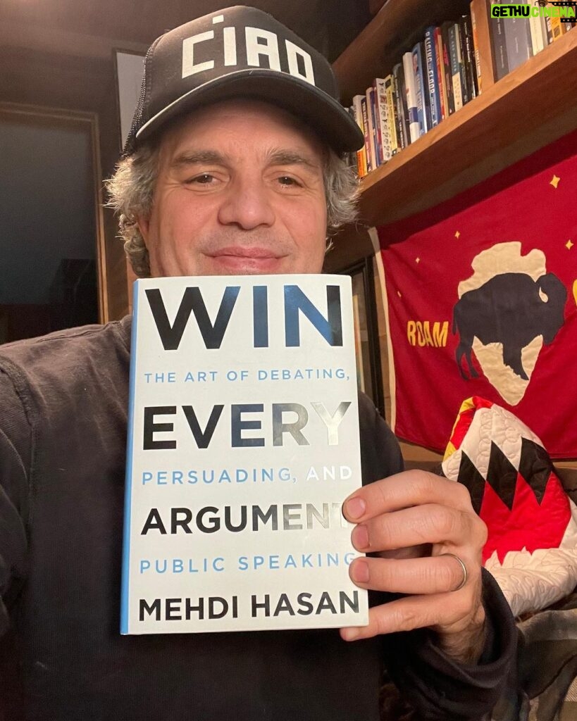 Mark Ruffalo Instagram - Congratulations to my friend @mehdirhasan on his amazing book #WinEveryArgument available globally today! You are a true class act. A must-read. Get your copy now. Link in bio.