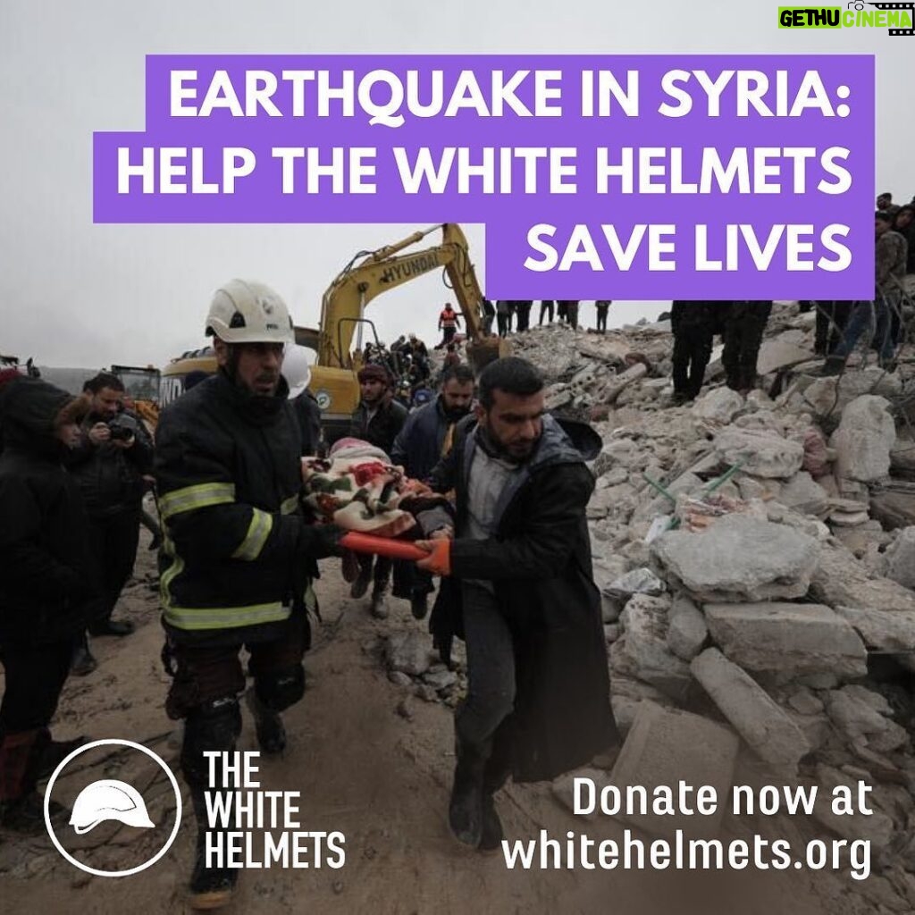 Mark Ruffalo Instagram - At least 44,000 people are known to have been killed in devastating earthquakes that have toppled homes across northern Syria and southern Turkey. White Helmets volunteers are on the ground searching for survivors and pulling the dead from collapsed buildings. They urgently need your support to respond to this disaster, to find survivors and transport hundreds of injured people to the hospital in freezing snow and rain. Please stand with the first responders and give what you can to help rescue people from this ongoing earthquake disaster. Donate now via the link in bio.
